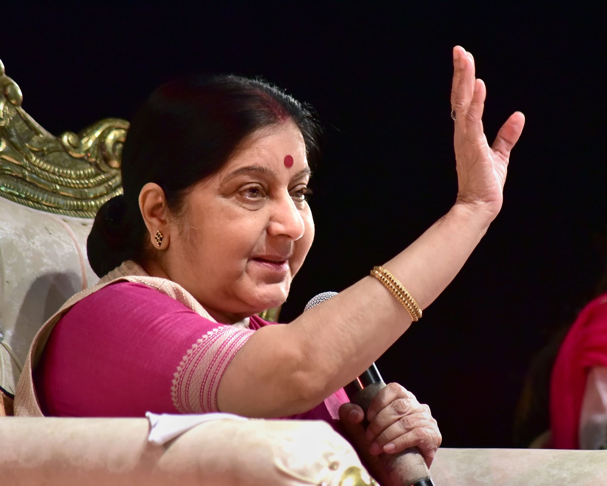 Within no time of her entry into national politics, Sushma ji began to shine like a star.