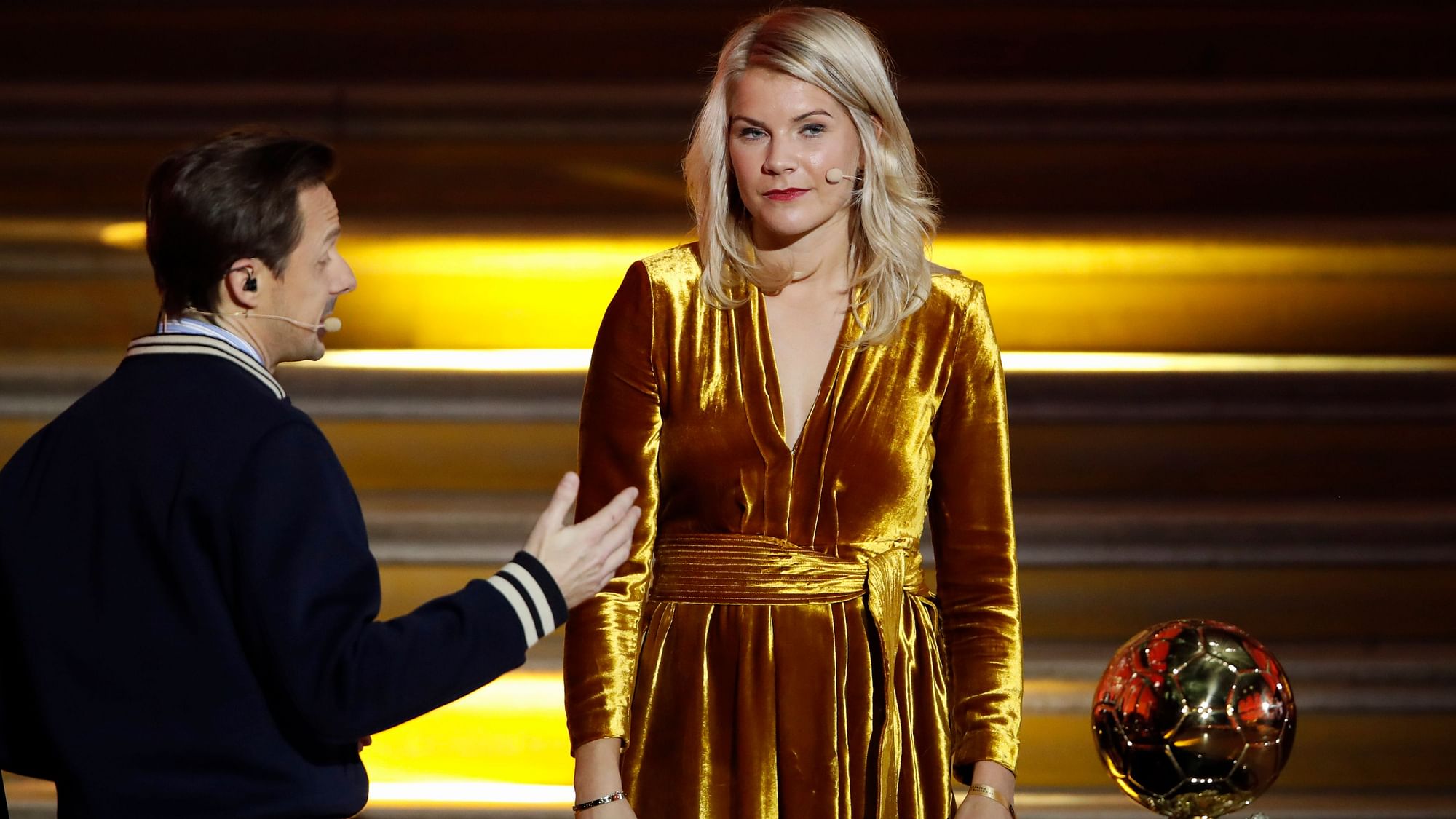 Ada Hegerberg’s historic Ballon d’Or award – the first-ever for a woman – was tinged by controversy with presenter and French DJ Martin Solveig (L)asking her to ‘twerk’.