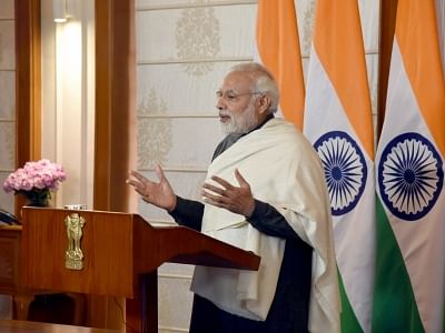 A Union Cabinet meeting chaired by Prime Minister Narendra Modi was on Monday apprised of joint issue of postage stamps by India and South Africa on the theme "125th Year of Mahatma Gandhi