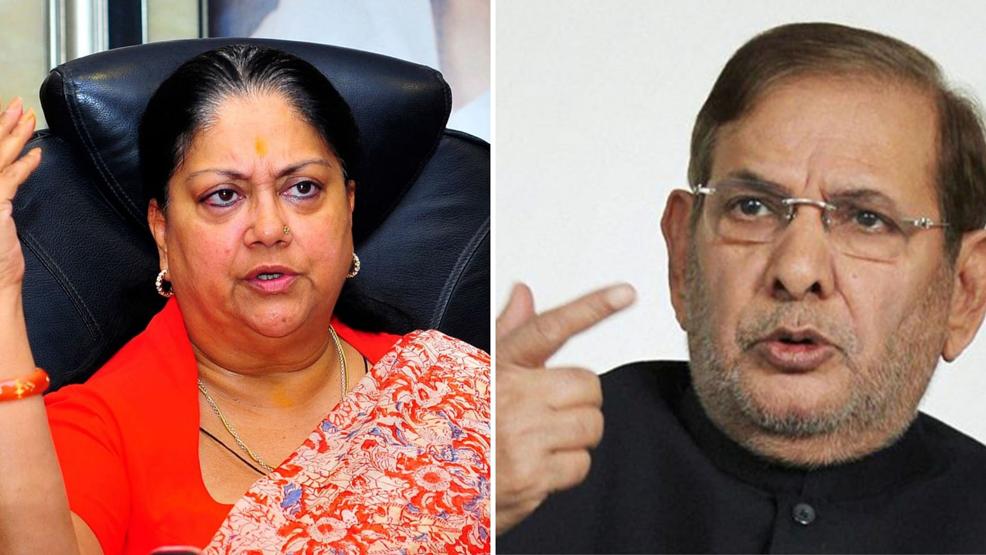 Vasundhara Raje asked EC to take action against Sharad Yadav for his controversial remark on the CM’s “weight”.