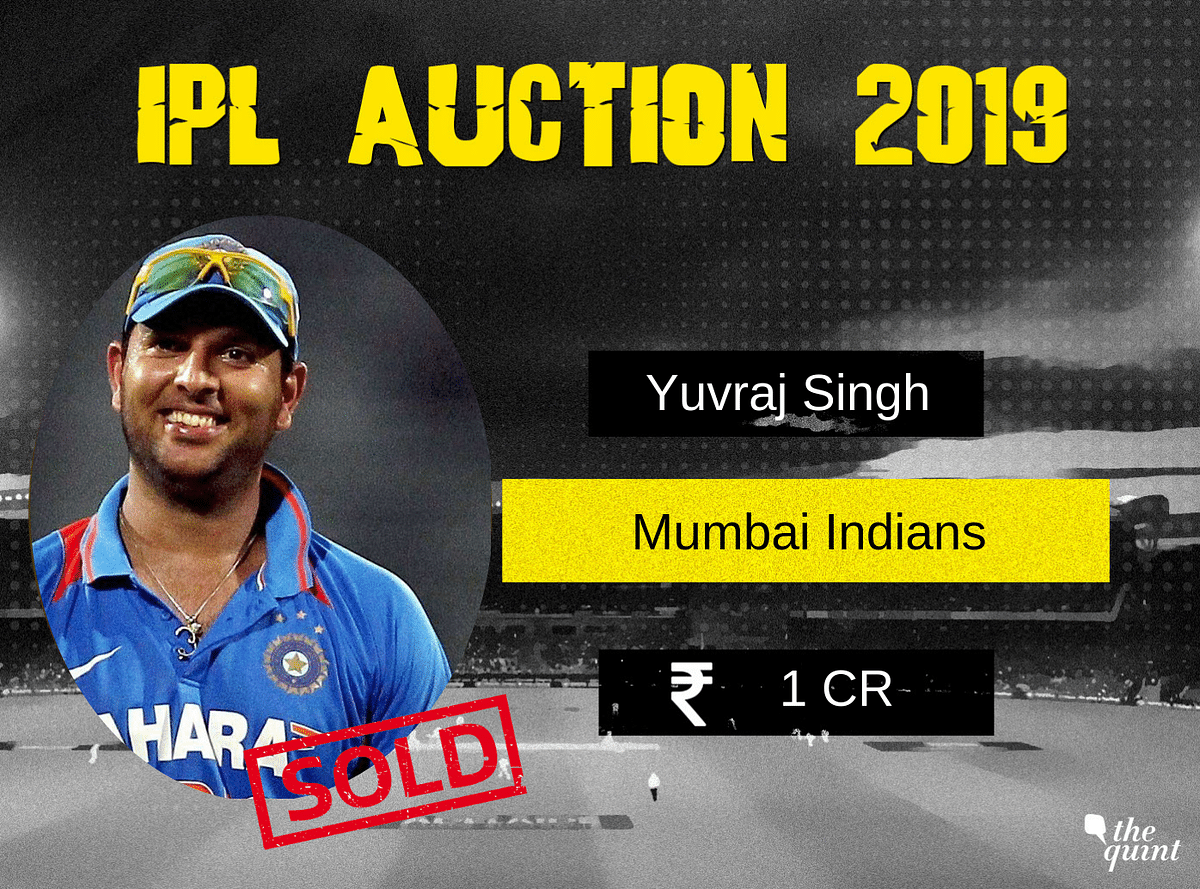 Yuvraj Singh had to wait till the second round of bidding in IPL 2019 auction, to find a taker.