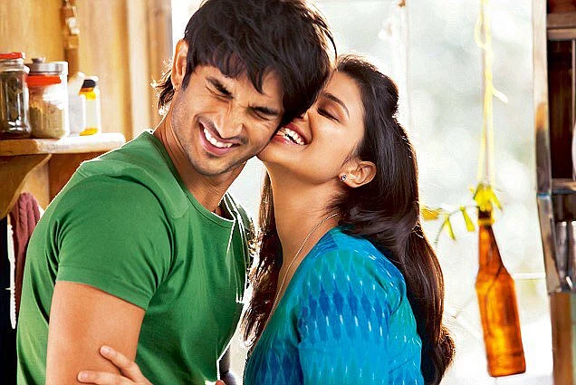 Parineeti with Sushant Singh Rajput in a still from <i>Shuddh Desi Romance</i>.