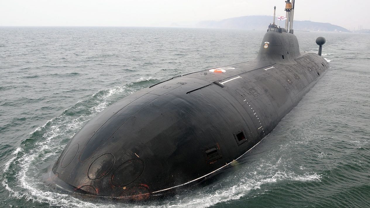 File image of an Akula class nuclear submarine, INS Chakra.