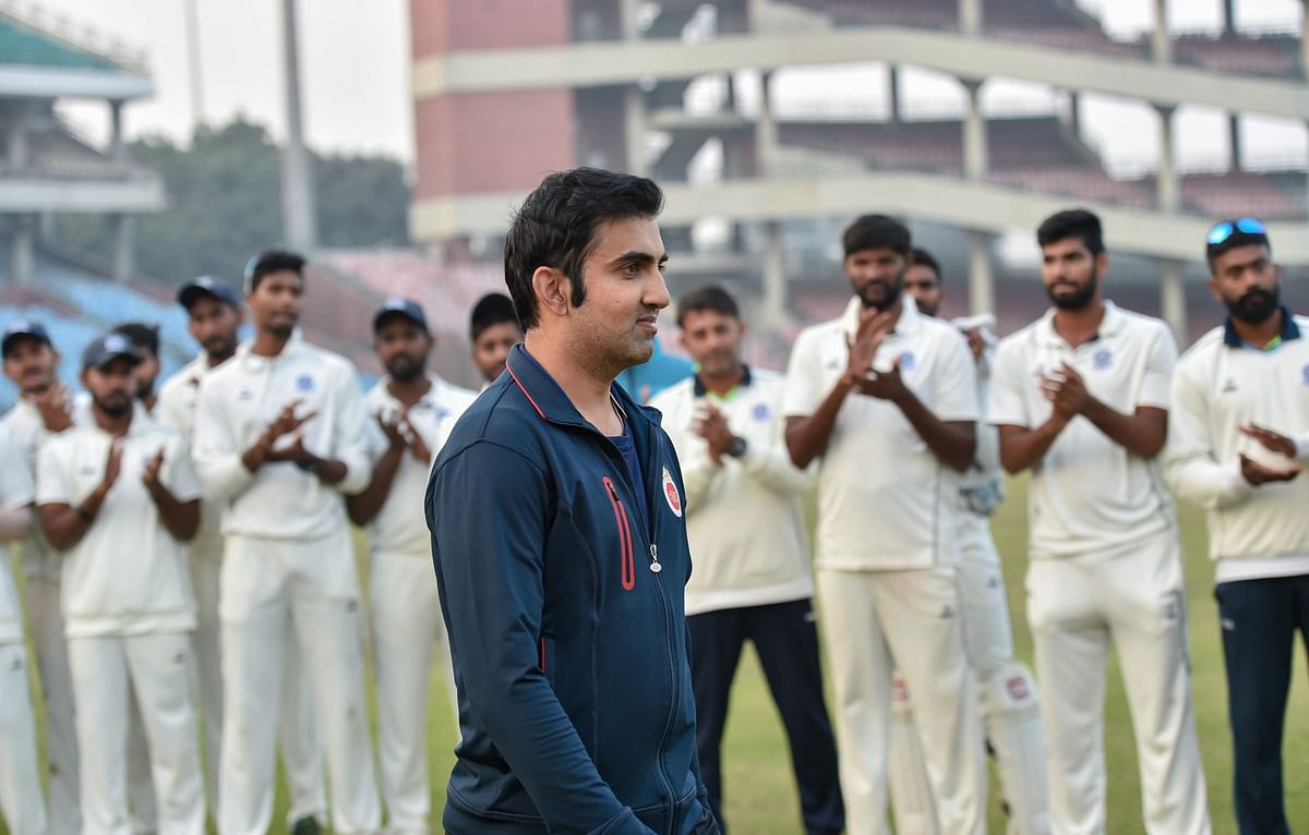 Fans came out to cheer Gautam Gambhir on as he played his final match before retiring from all forms of cricket.