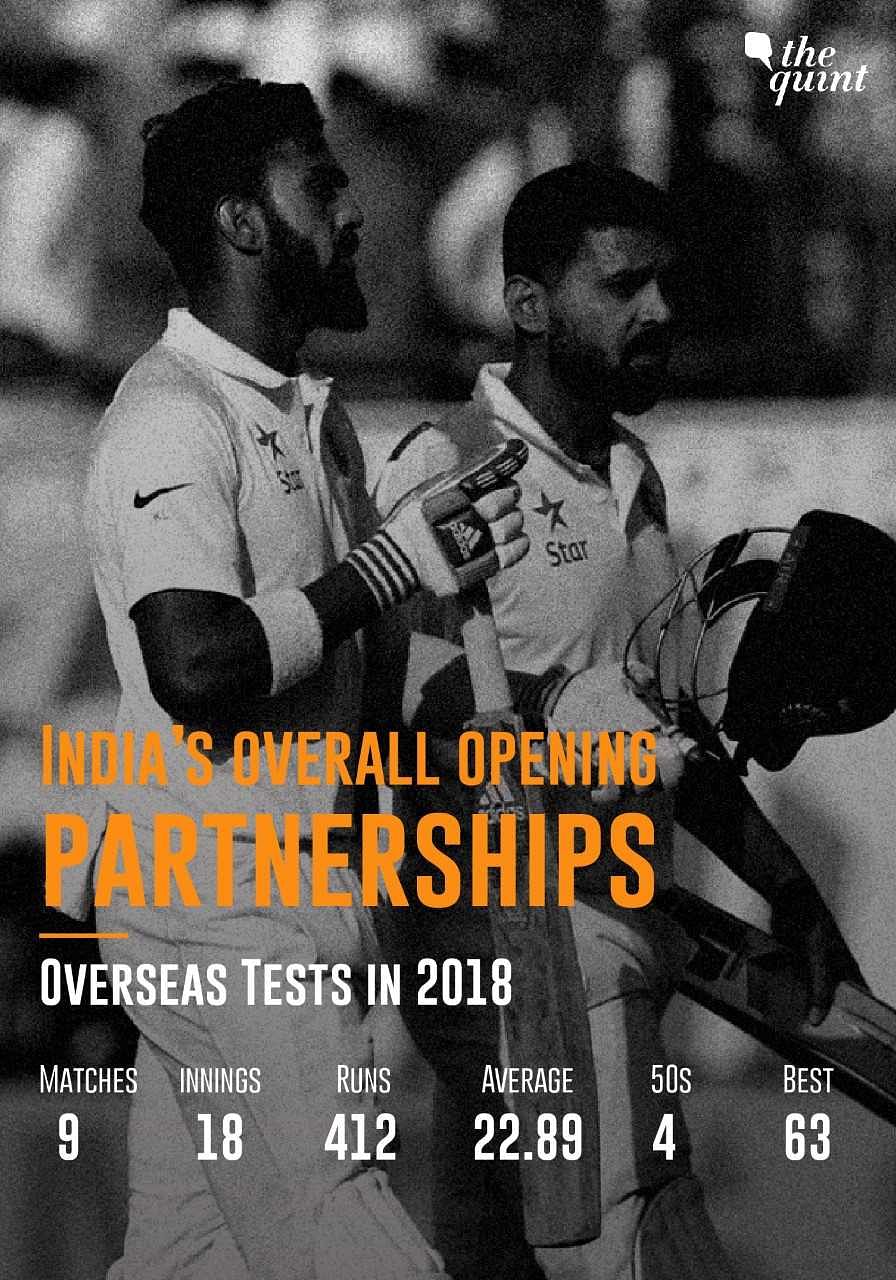 In nine overseas Tests in 2018, India average under 23 runs for the opening wicket. Perth is not going to be easier.