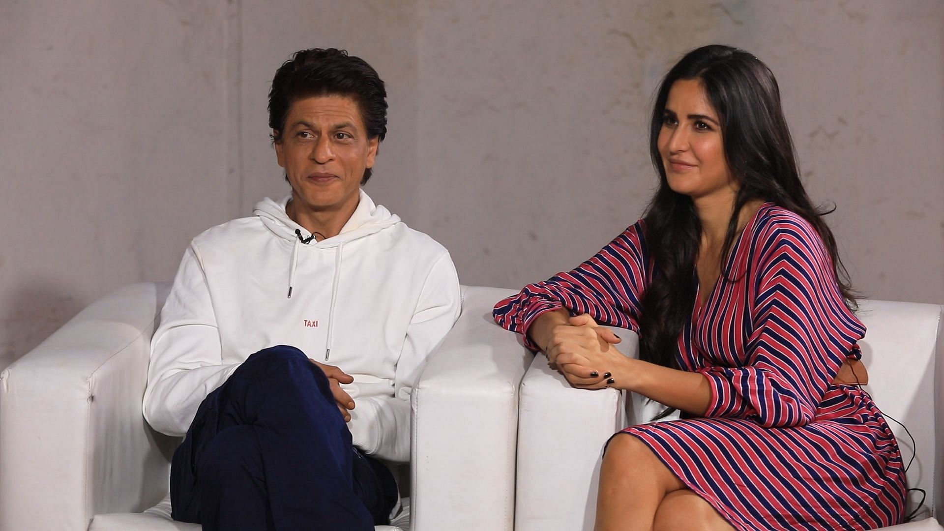 Shah Rukh Khan and Katrina Kaif get candid while promoting <i>Zero</i>.