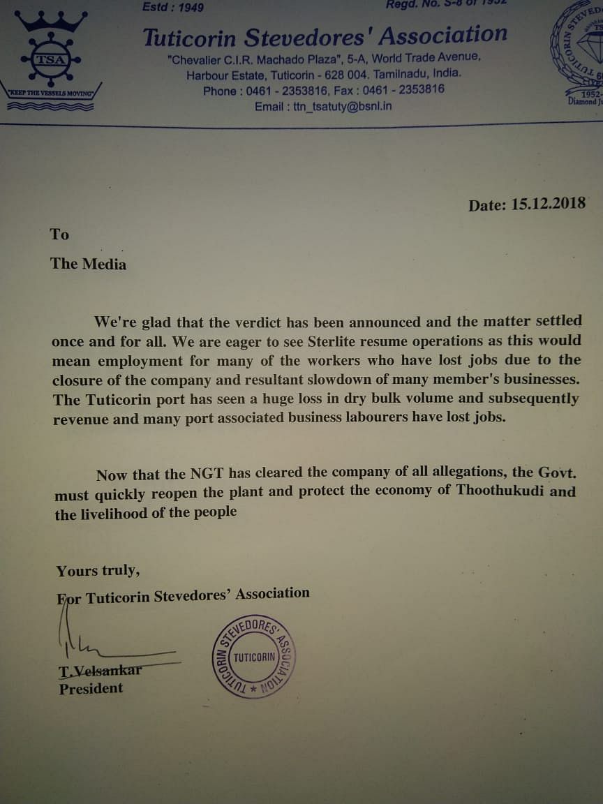 The NGT cancelled Tamil Nadu government’s decision of closing Vedanta’s Sterlite copper plant.