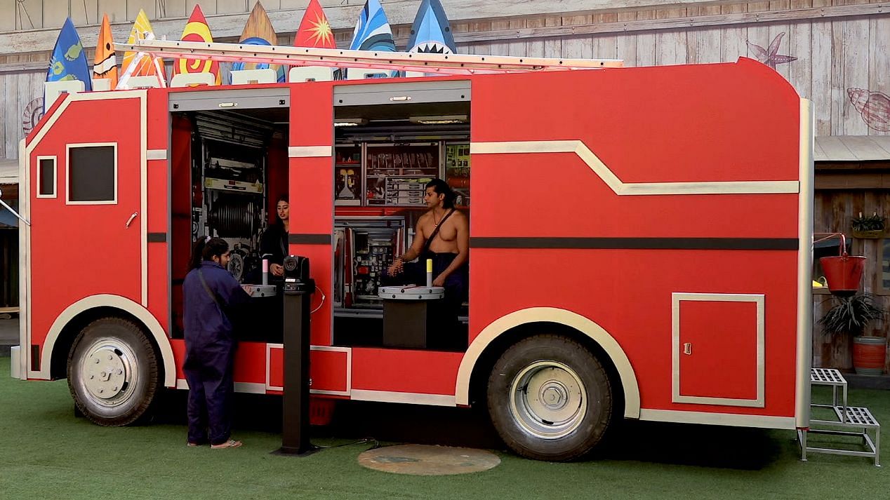 The<i> Bigg Boss </i>contestants are faced with the Fire Engine task.