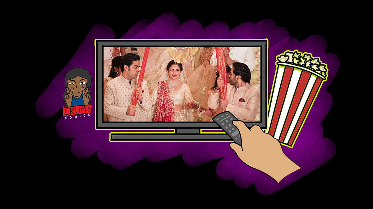 Move over Netflix, you can’t compete with the trending  Ambani wedding videos for now.