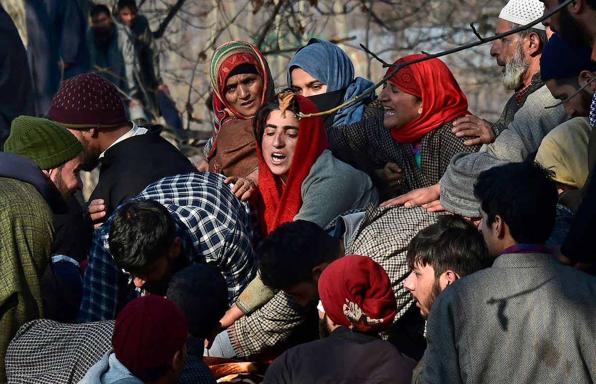 Seven civilians, one jawan and three militants were killed in an encounter in J&K’s Pulwama on 15 December.