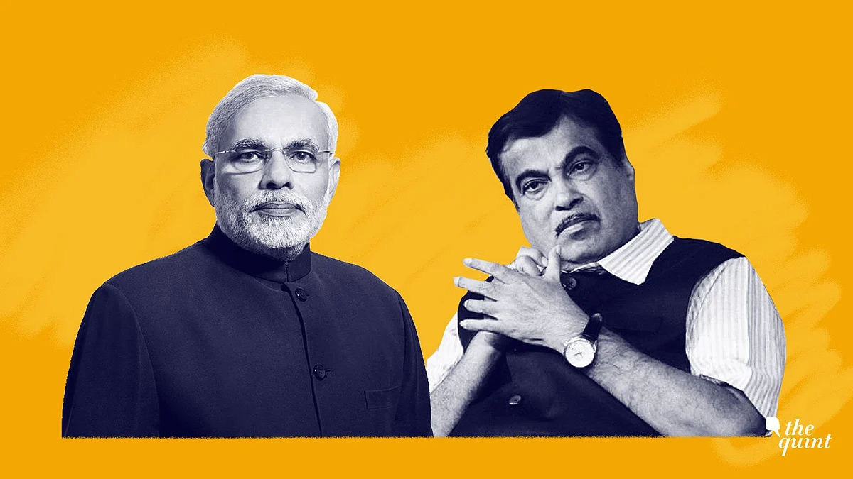 Prime Minister Narendra Modi and Union Transport Minister Nitin Gadkari.