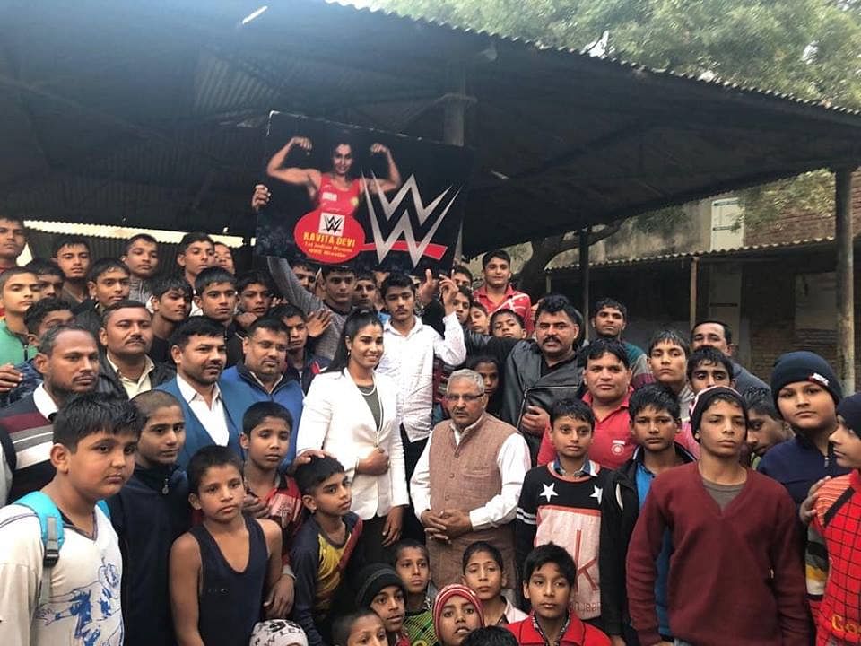 Kavita Devi is India’s first female wrestler in WWE.