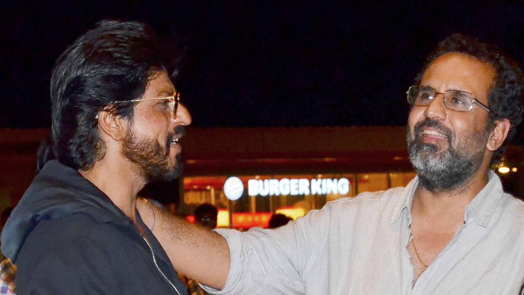Shah Rukh Khan with his<i> Zero</i> director Aanand L Rai.