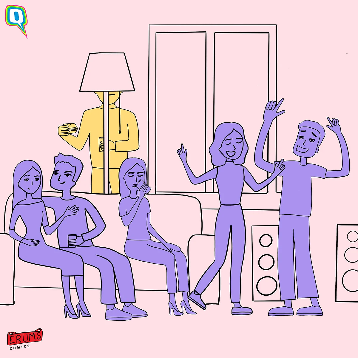 Erum’s Comics: 5 Types of Introverts at a New Year’s Party