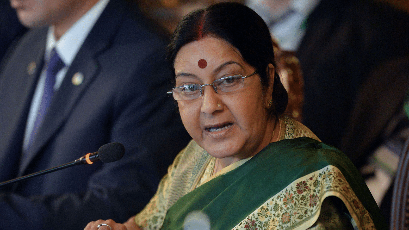 Minister of External Affairs Sushma Swaraj also told Rajya Sabha on Thursday, 27 December, that the “government of India was not involved in organising the visit and meetings”.