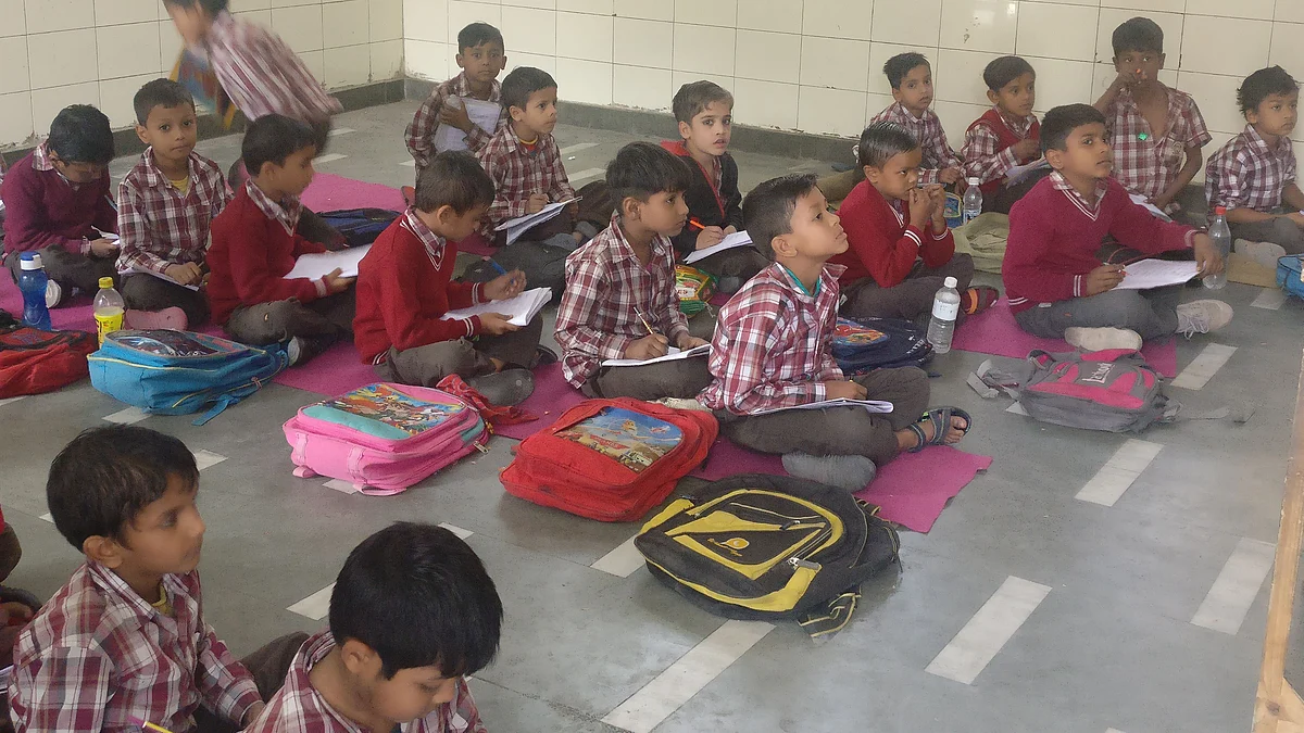 An MCD school in Jahangirpuri