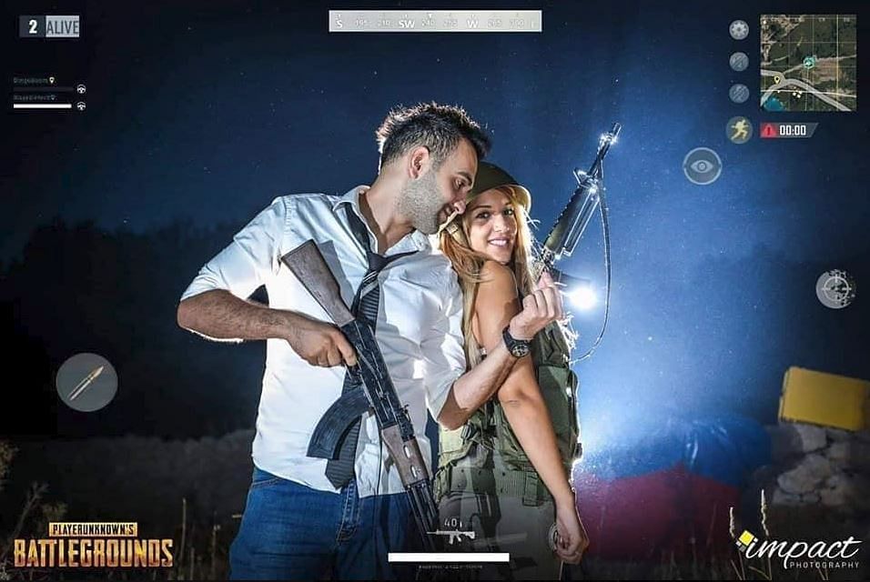 PUBG loving couple’s pre-wedding shoot is simply amazing, shows how popular PUBG is in India.   