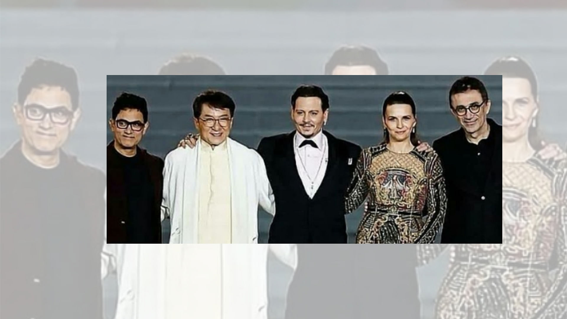 Aamir Khan shares the dais with international cinema bigwigs like Johnny Depp, Jackie Chan, and even Turkish filmmaker, Nuri Bilge Ceylan.