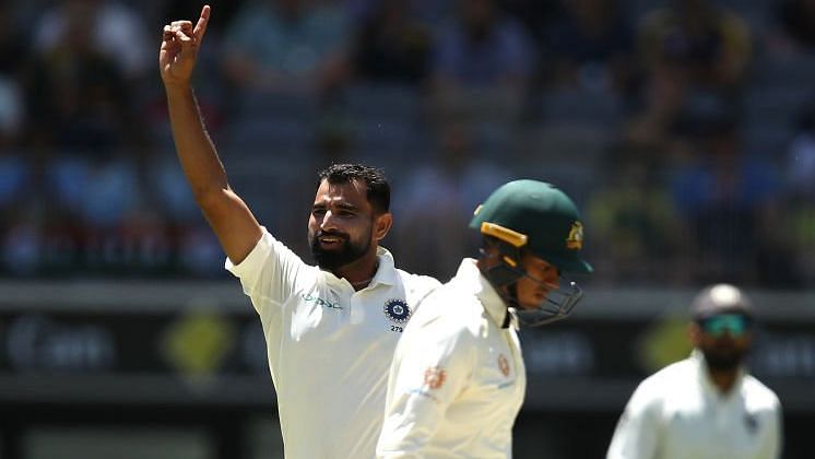 Mohammed Shami returned career-best figures of 6/56 on Day 4 of the Perth Test between Australia and India.