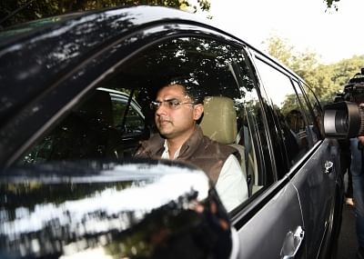New Delhi: Rajasthan Congress President Sachin Pilot arrives to meet party president Rahul Gandhi at his residence in New Delhi on Dec 13, 2018. (Photo: IANS)