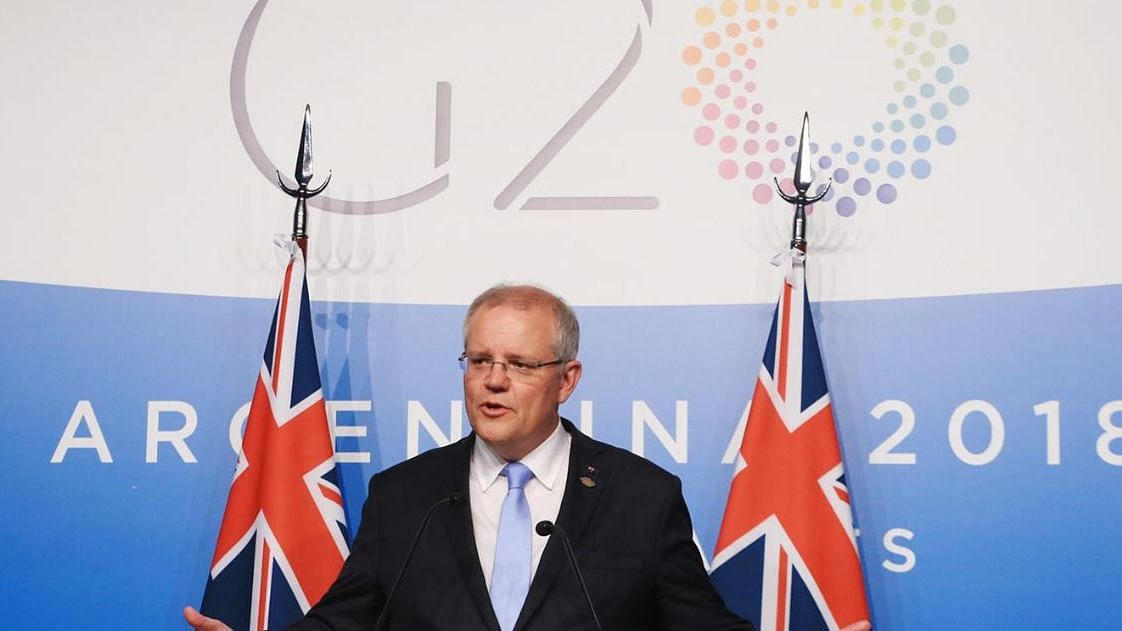 Australian Prime Minister Scott Morrison at the 2018 G20 Summit in Argentina.