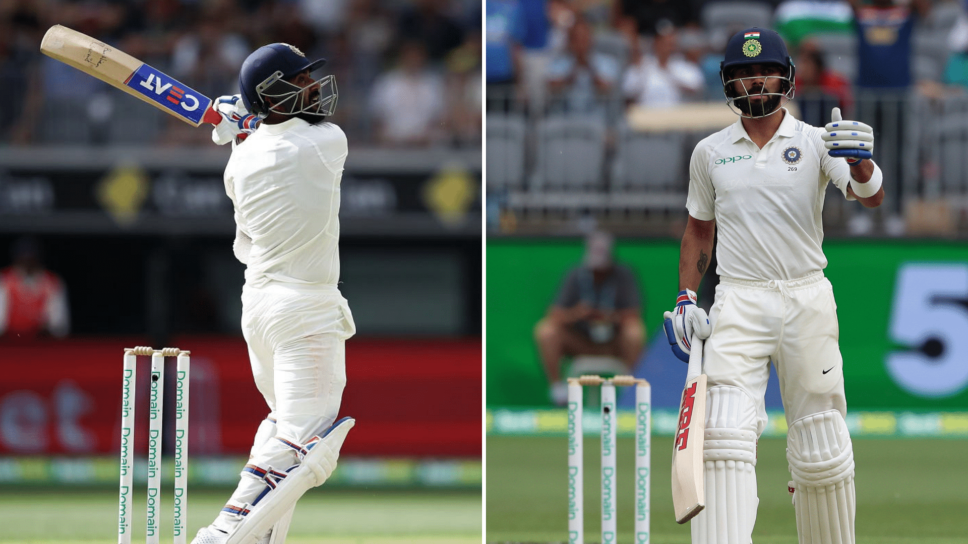 50s from Ajinkya Rahane and Virat Kohli drove India to 172/3 on Day 2 of their second Test vs Australia at Perth.