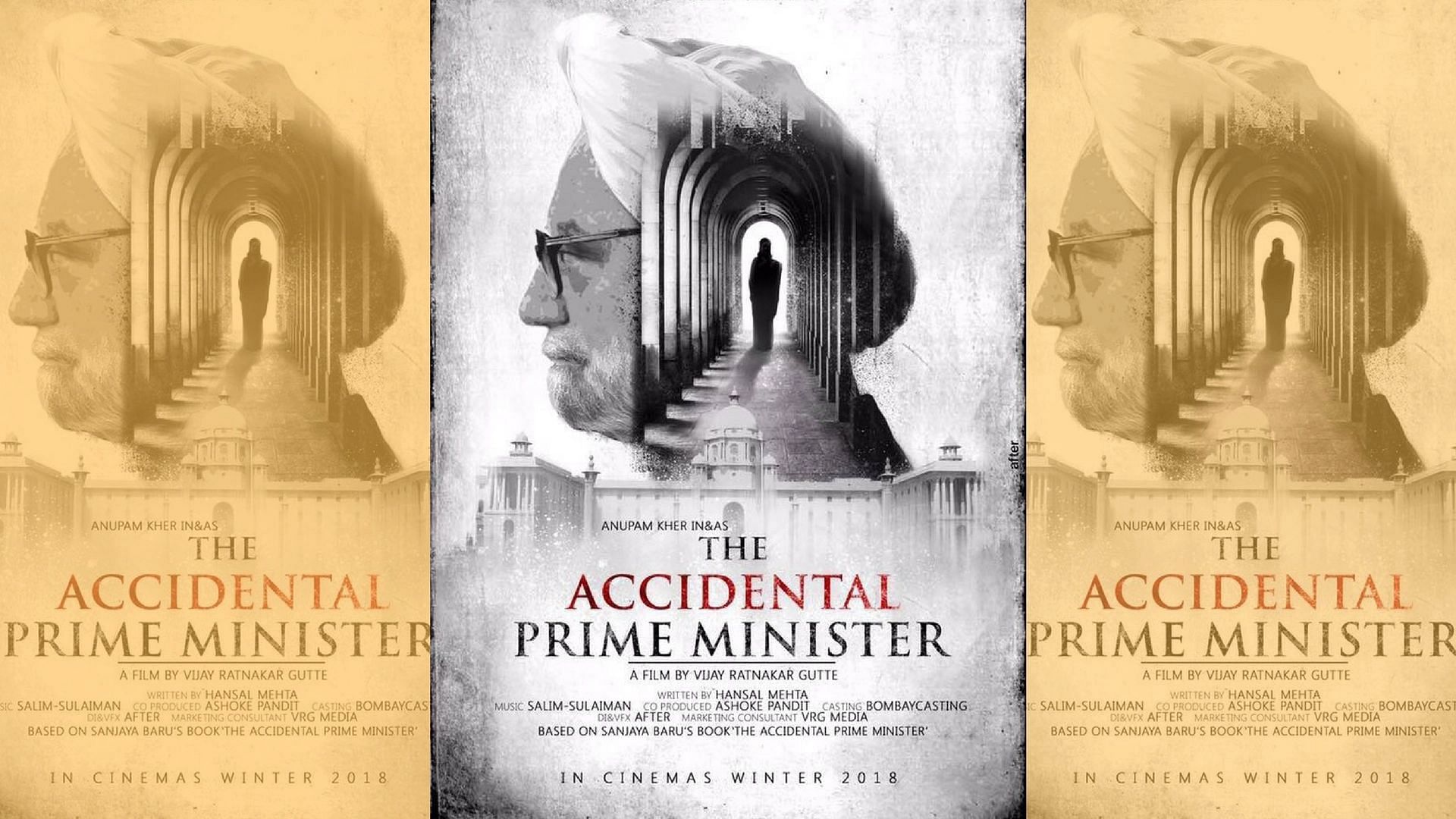 The first poster of <i>The Accidental Prime Minister.&nbsp;</i>