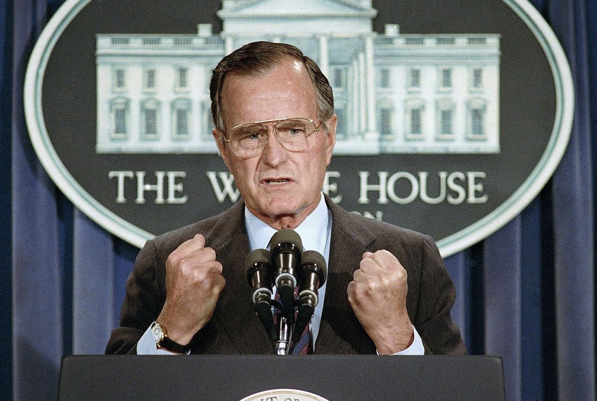 George HW Bush died on 30 November at his Houston home, said family spokesperson Jim McGrath.