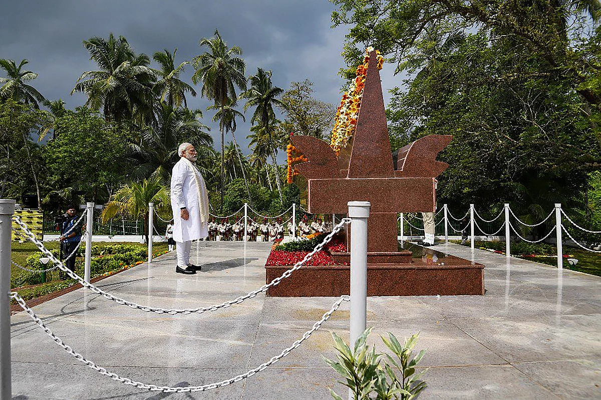 Prime Minister Narendra Modi at the Andaman and Nicobar Islands.