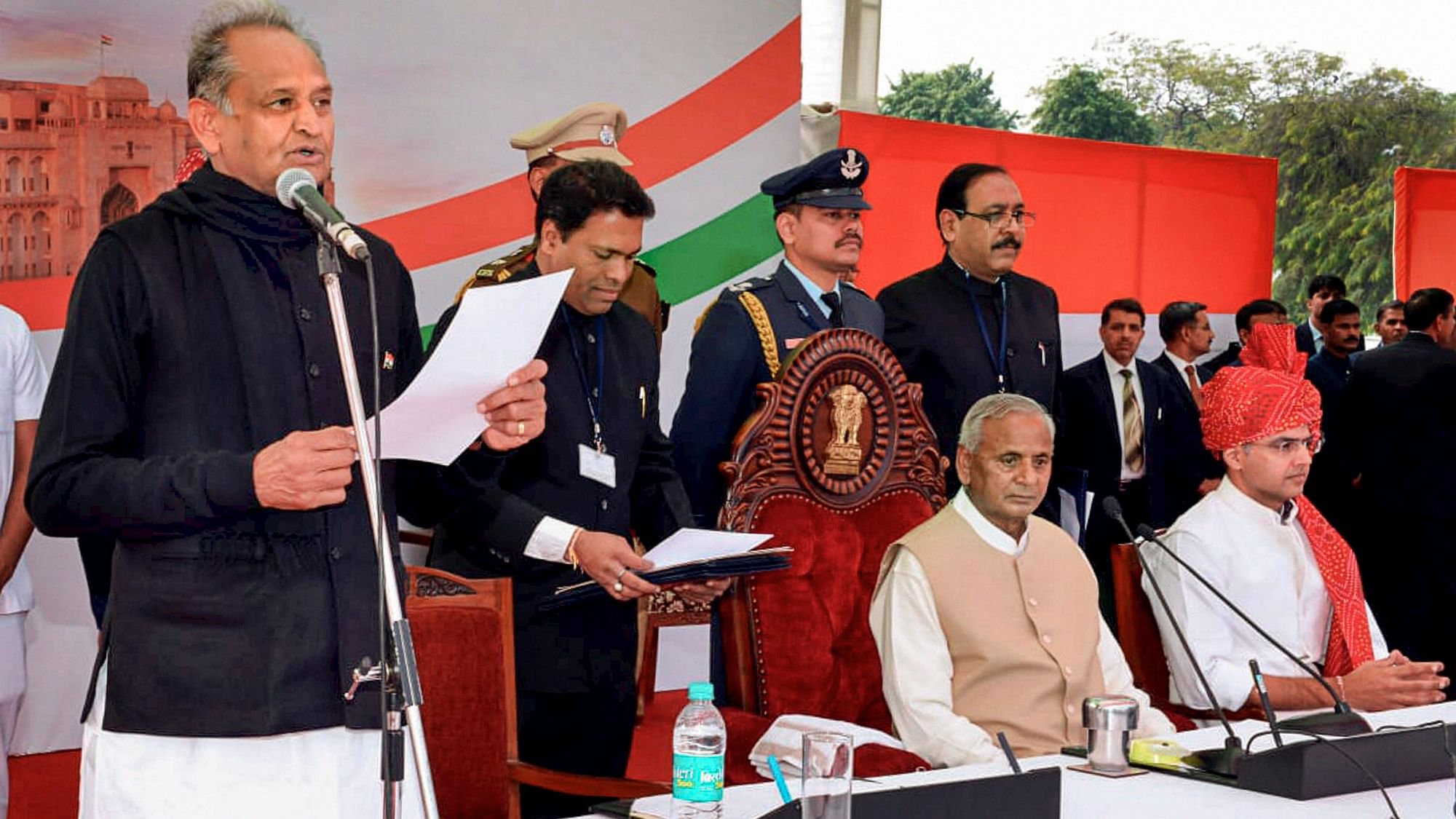 Ashok Gehlot and Sachin Pilot took oath as chief minister and deputy chief minister of Rajasthan respectively, on 17 December.