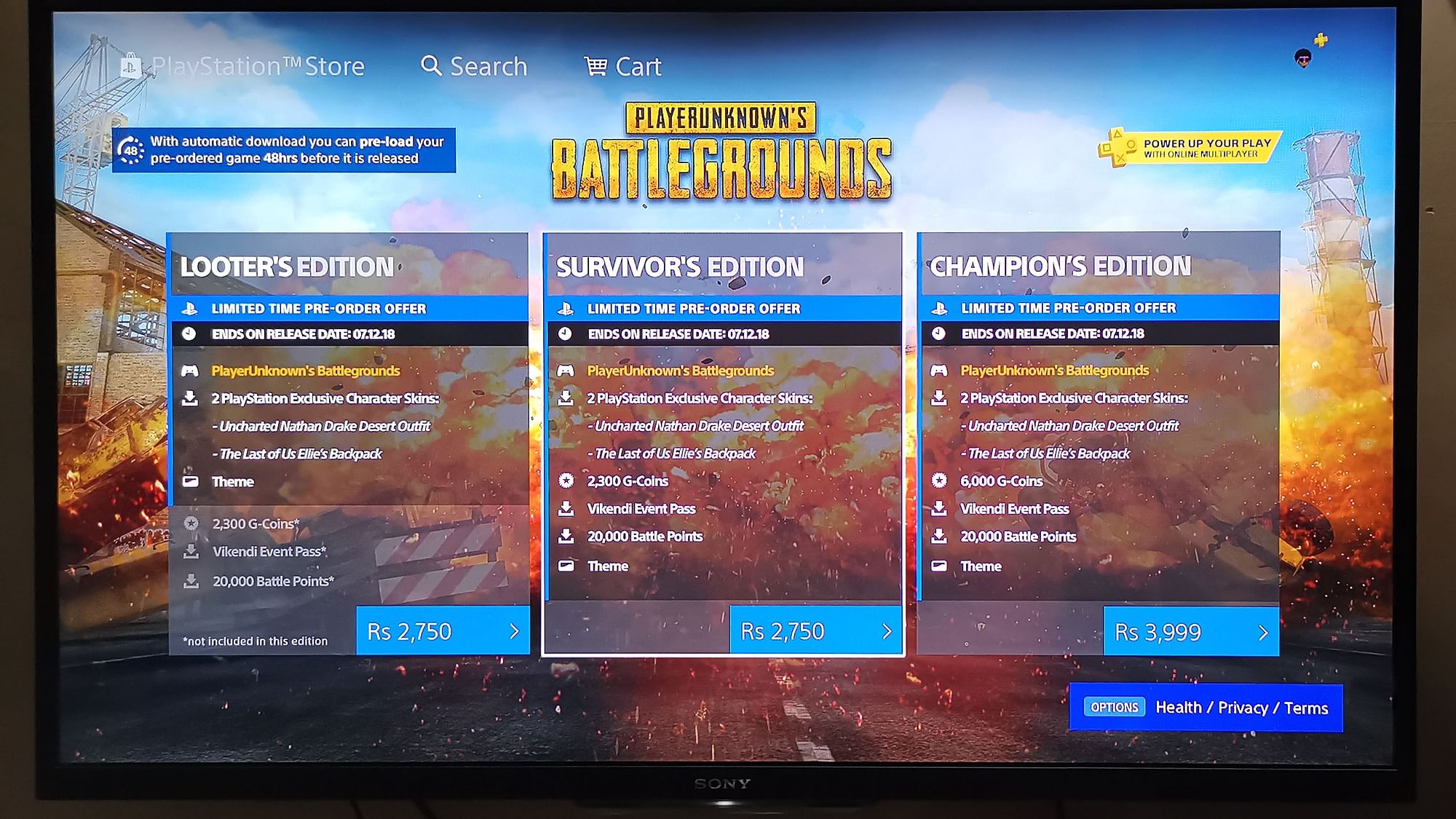 pubg playstation store