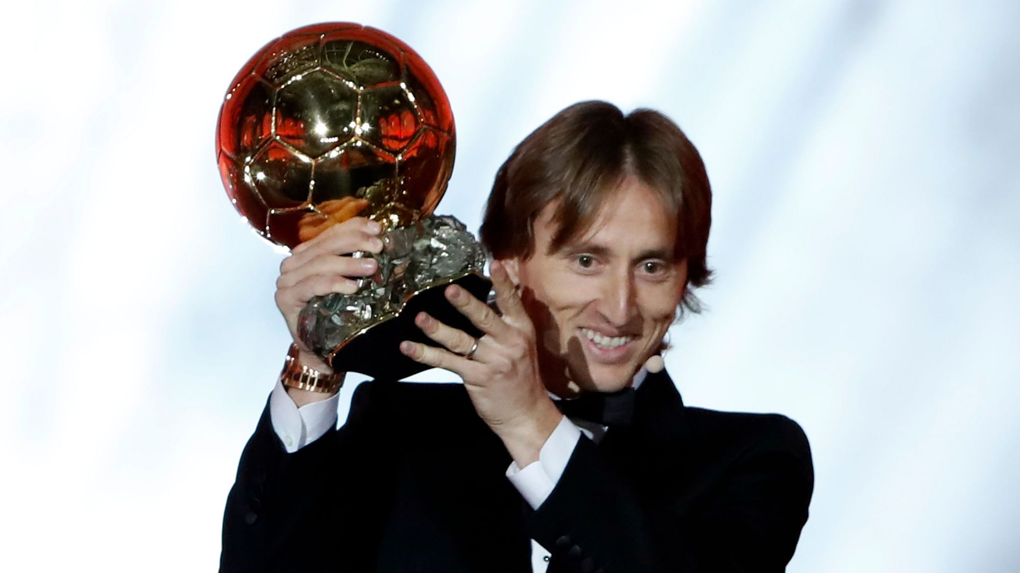 Real Madrid midfielder Luka Modric won the Ballon d’Or award for the first time on Monday, 3 December.