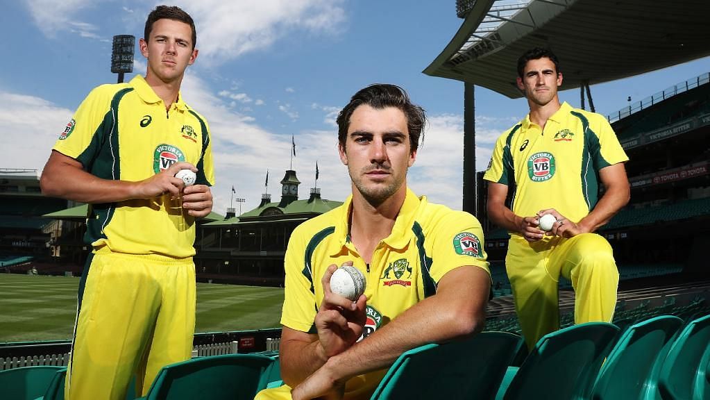 (L-R) Josh Hazlewood, Pat Cummins and Mitchell Starc are all set to be rested for Australia’s three-match ODI series vs India.