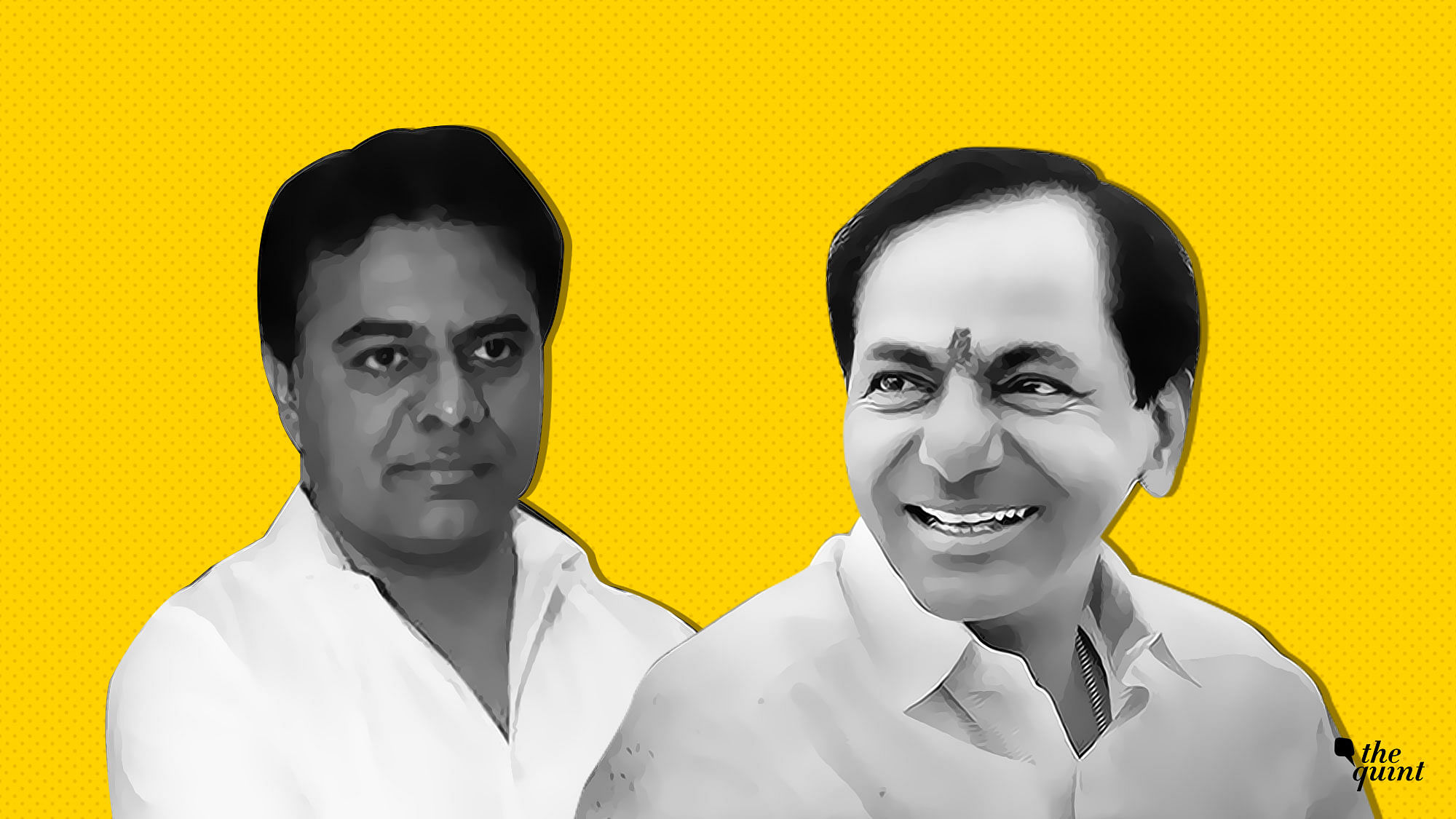 KCR (R), his son KTR (L). Image used for representational purposes.