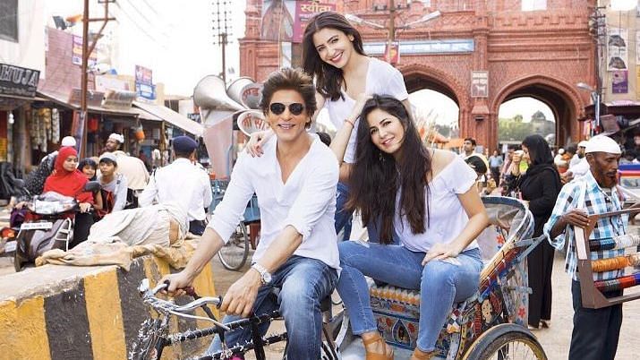 Shah Rukh Khan, Anushka Sharma, Katrina Kaif in <i>Zero.</i>