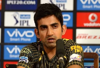 Gautam Gambhir. (Photo: Kuntal Chakrabarty/IANS)