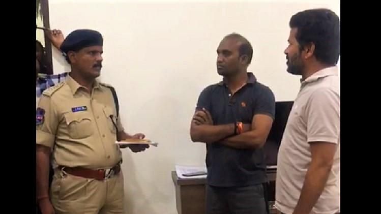 Around 40 policemen entered Revanth Reddy’s house and forcefully took him away, his wife said.&nbsp;