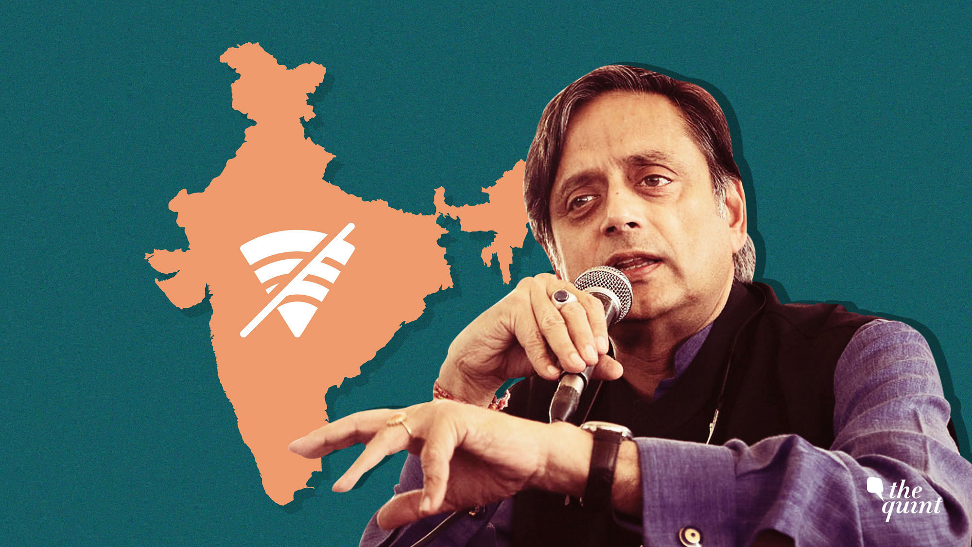 Shashi Tharoor in a Q&amp;A on internet shutdowns in India.