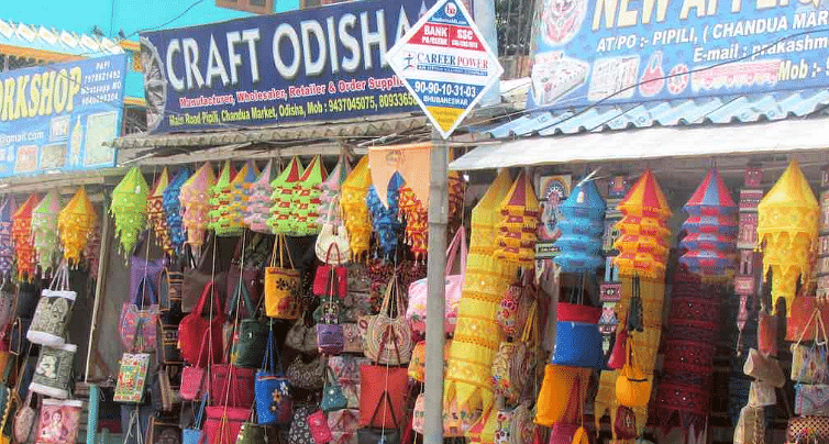 The craftsmen involved in making and trading of applique works are settled in Pipli village, Odisha.