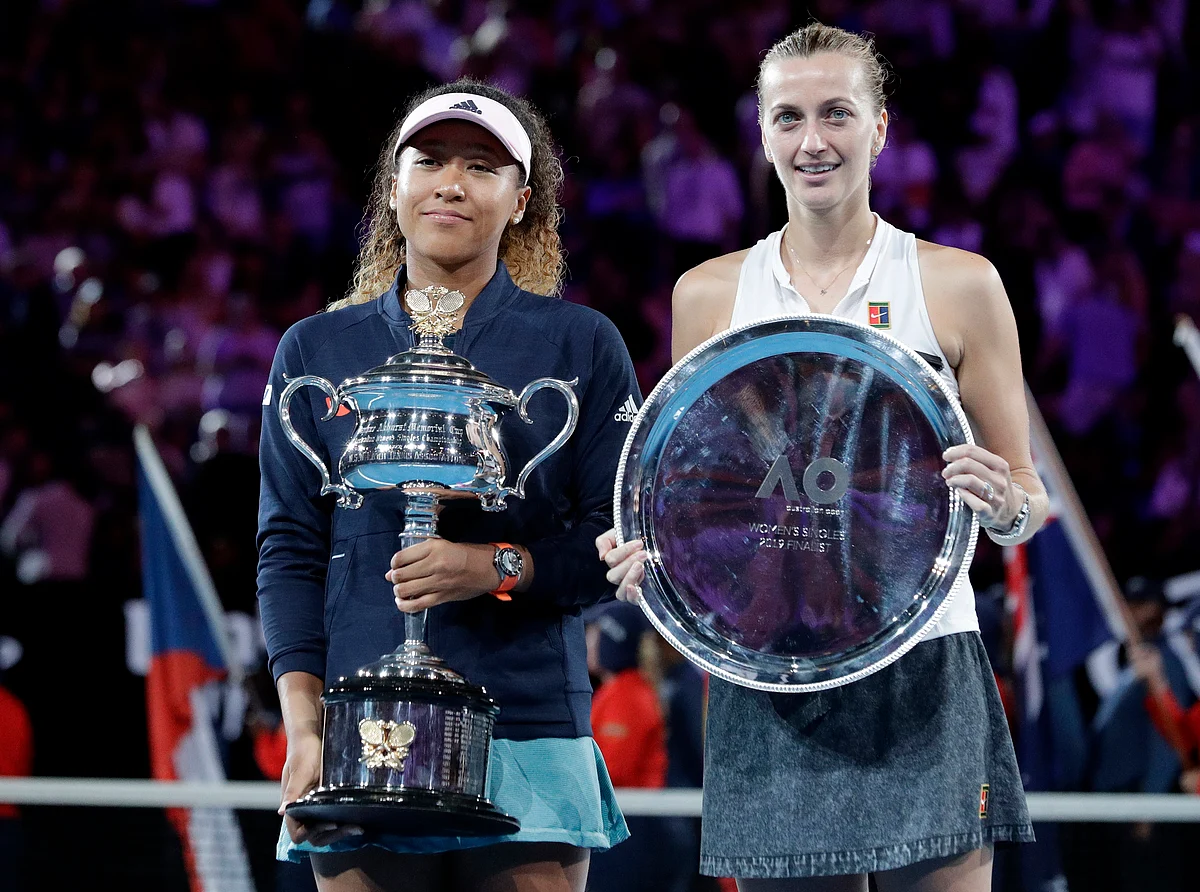 Naomi Osaka edged Petra Kvitova 7-6 (2), 5-7, 6-4 on Saturday to win the Australian Open for a second consecutive Grand Slam title.