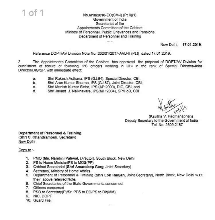 Amid Crisis in Kolkata, Rishi Shukla Takes Charge as CBI Director