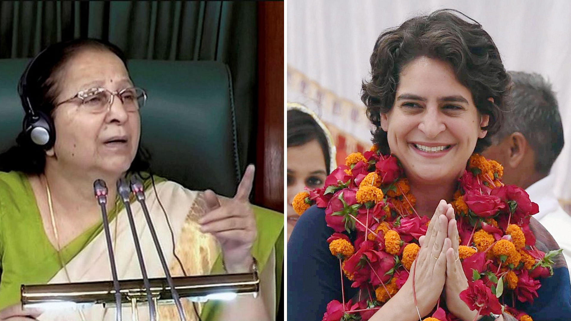 Sumitra Mahajan said Priyanka Gandhi’s entry into politics showed that Rahul Gandhi cannot handle politics alone.