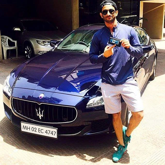 Sushant Singh Rajput with his Maserati.