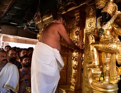 Sabarimala temple being shut down for "purification rituals" after two women from the hitherto banned age group prayed at the temple at Sabarimala in Kerala