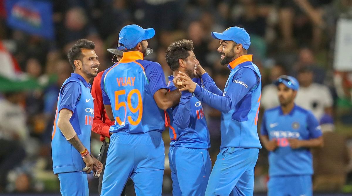 Kuldeep Yadav picked four wickets as India beat New Zealand by 90 runs in the second ODI.