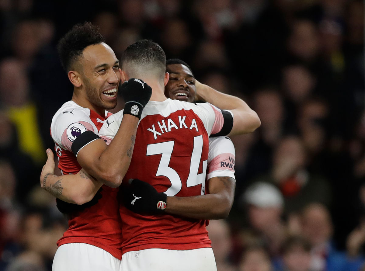 With 14 goals each, Harry Kane is tied with Aubameyang for the highest-scorer in this Premier League season.