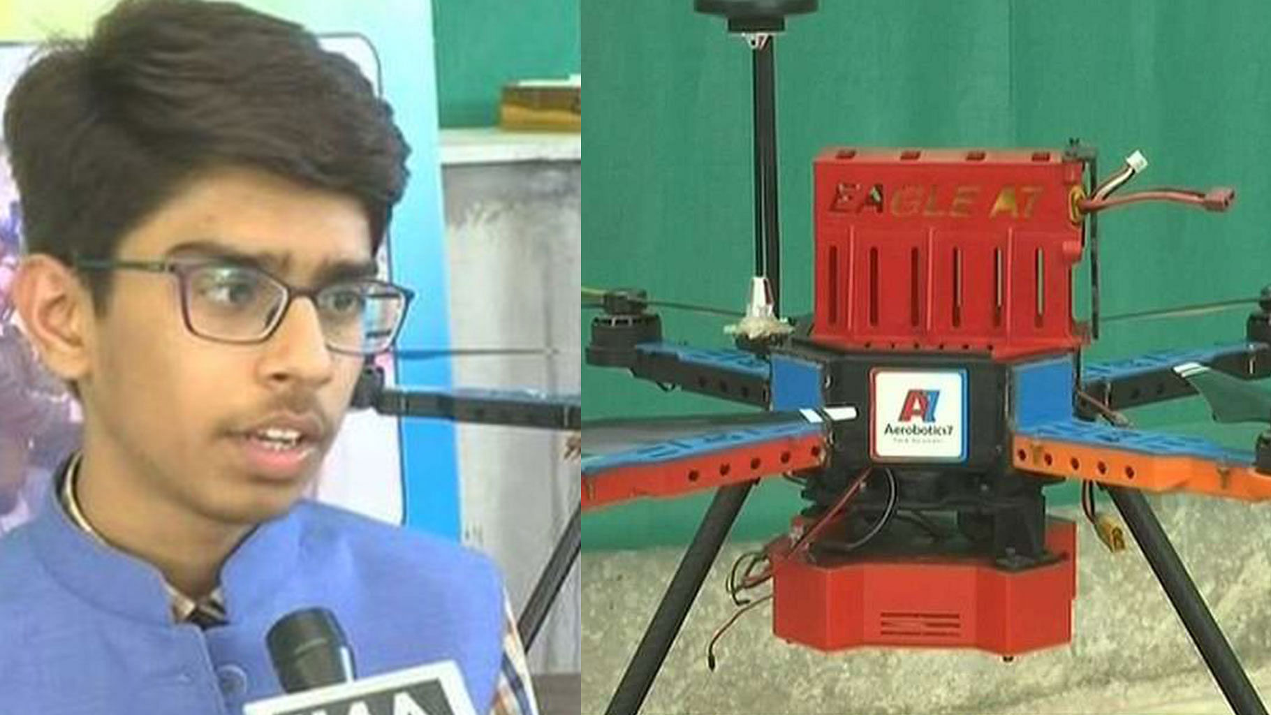 Ahmedabad teen designs a drone to detect and destroy landmines without any risk to human lives.