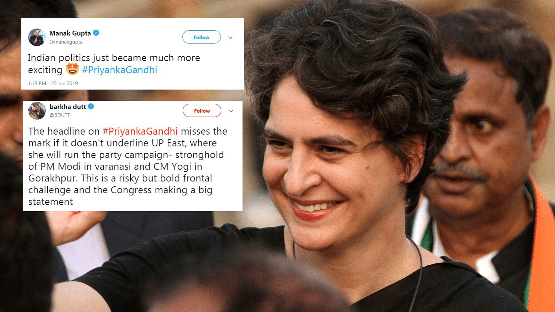 After years of speculation, Priyanka Gandhi has finally made her entry into politics. Here’s how Twitter reacted.