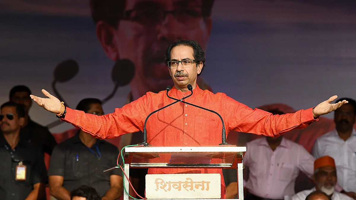 Shiv Sena chief Uddhav Thackeray.