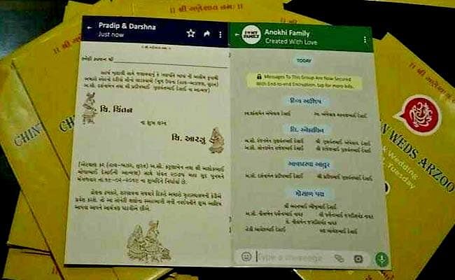 Whatsapp styled wedding invitations are the new ‘in’ thing.